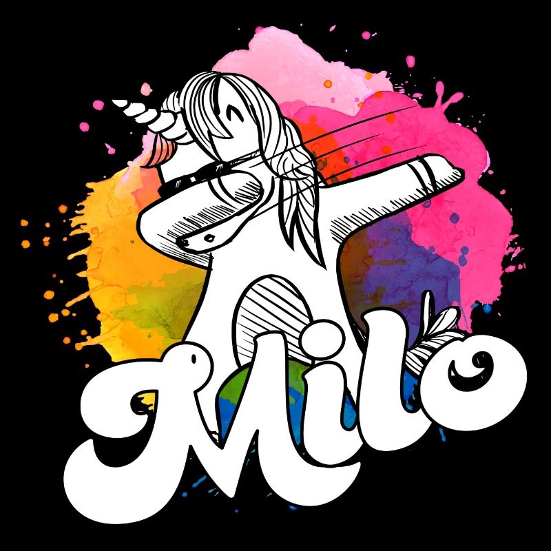 MILO - Beau nom de garçon avec licorne cool