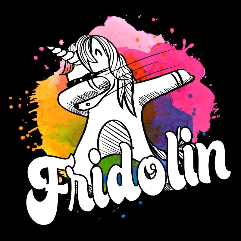 FRIDOLIN - Beautiful boy name with cool unicorn