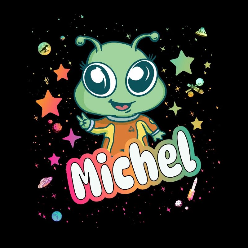 MICHEL - Schöner Junge Name mit süßem Alien