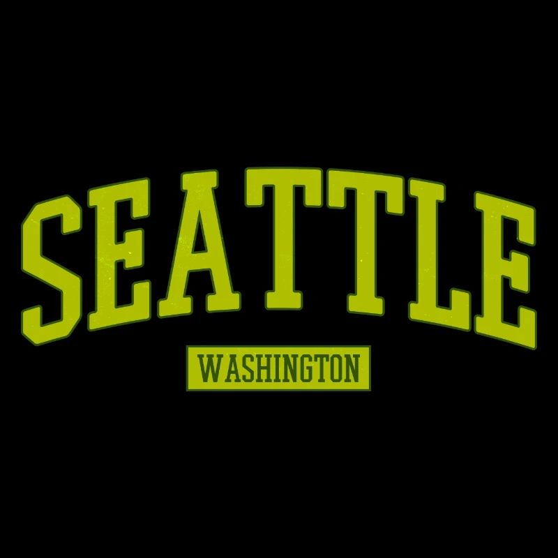 Lettrage Seattle Washington