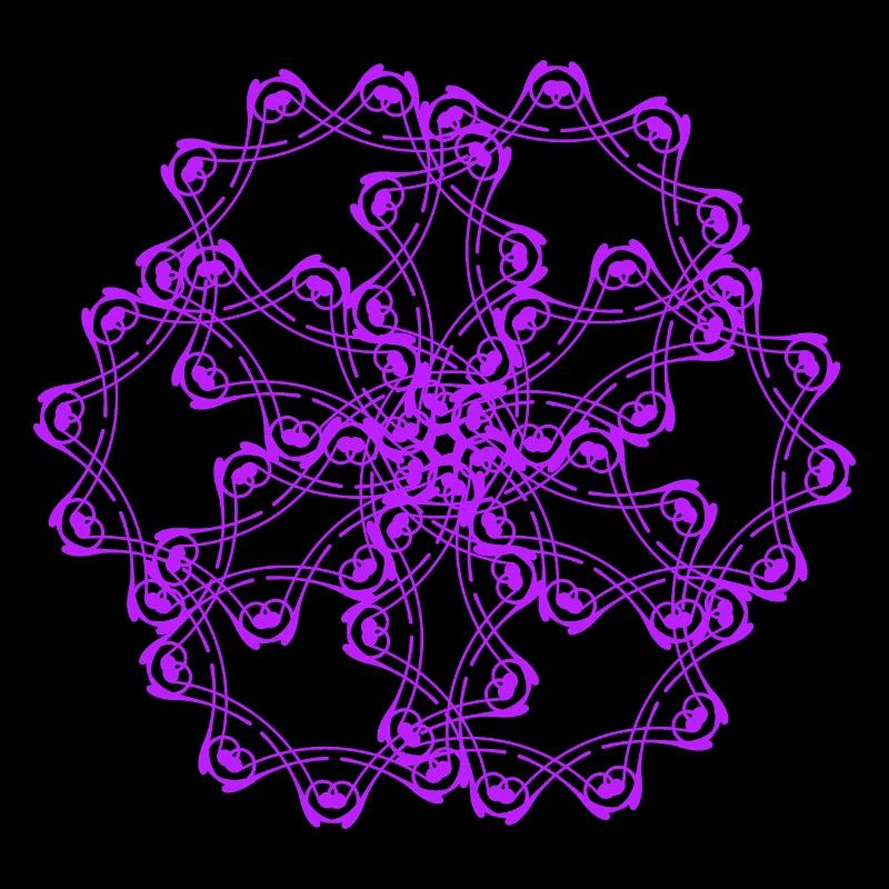 Random patterns circled