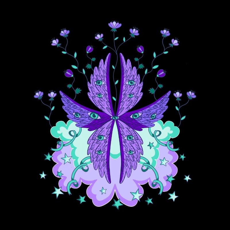 biblically accurate angel seraph seraphim purple