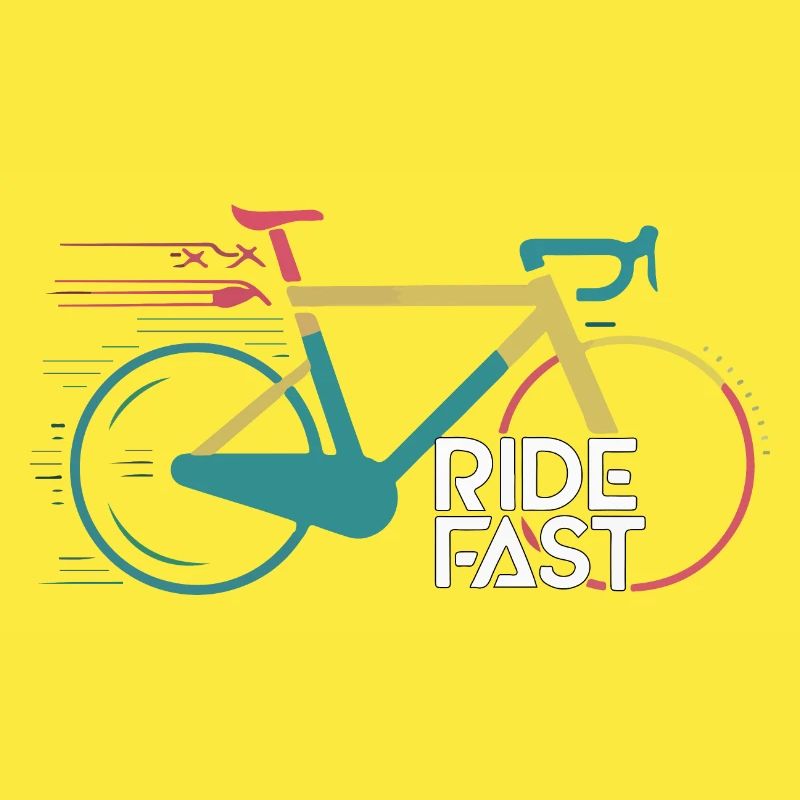 Conception d’impression de vélo de vitesse vive