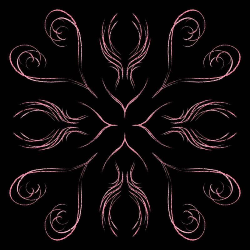 Pink hearts as a pattern