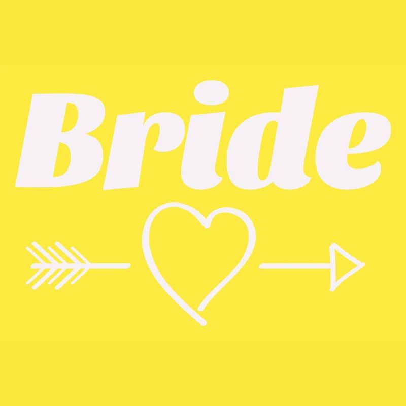 Conception de flèche de coeur de mariée