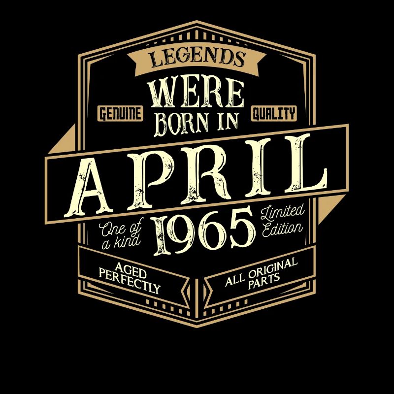 April 1965 Geburtstag Mann