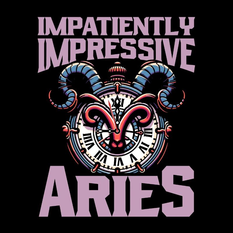 Aries Funny Time Clock