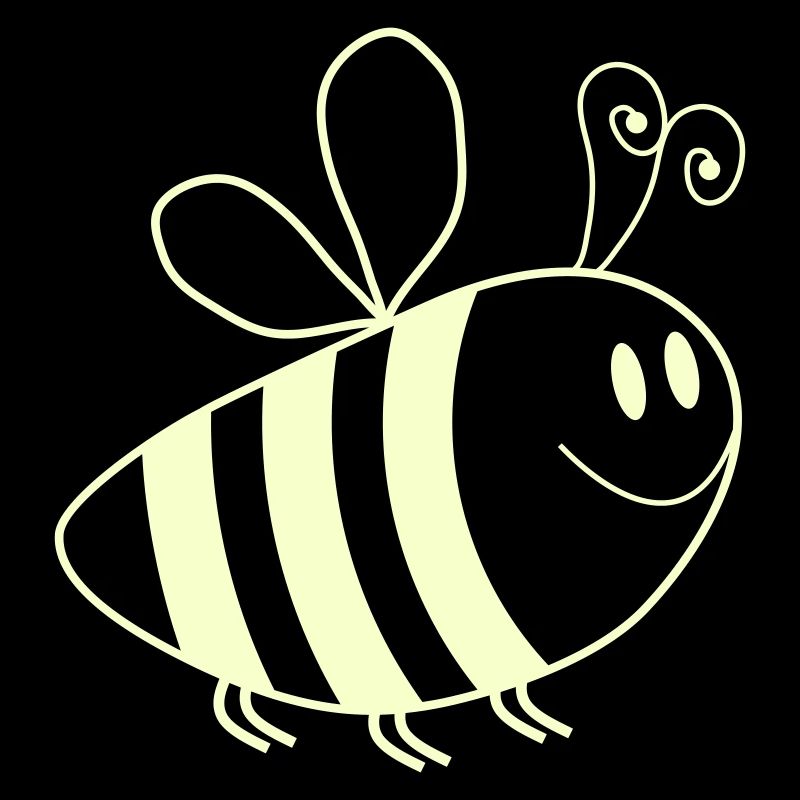 Lächelnde Bienchen Muster