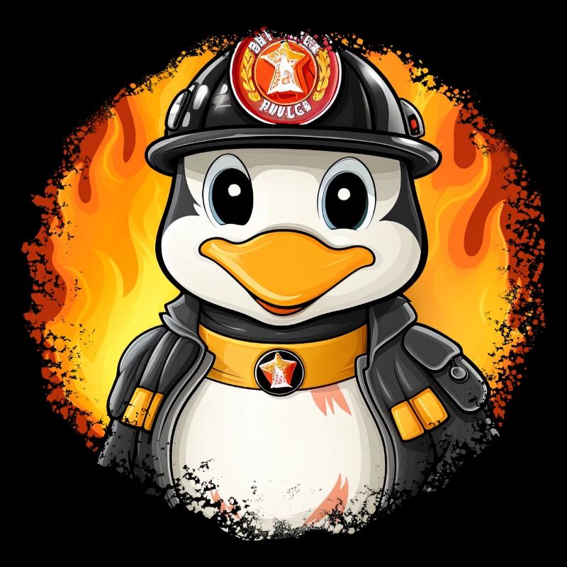 Firefighter Penguin