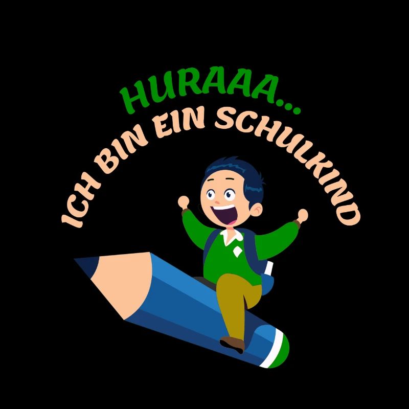Hurra ich bin ein Schulkind Schulanfang Einschulun