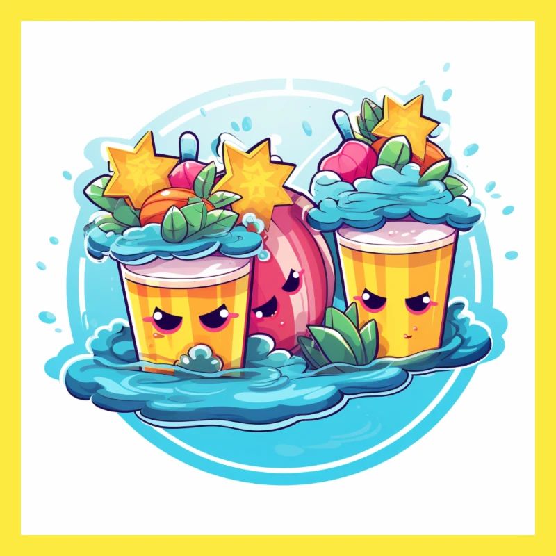 Cheerful Pool Party with Inflatable Fun