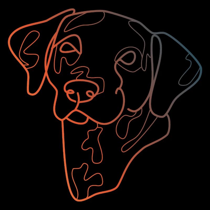 COLORFUL DALMATIAN ONE LINE