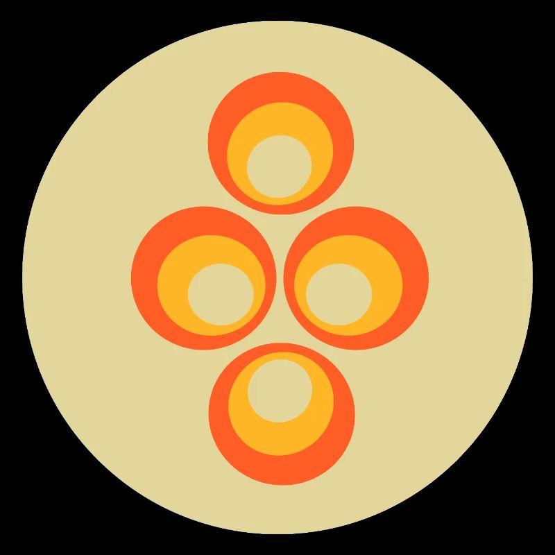 70s Pattern Retro Hippie Flowers Power