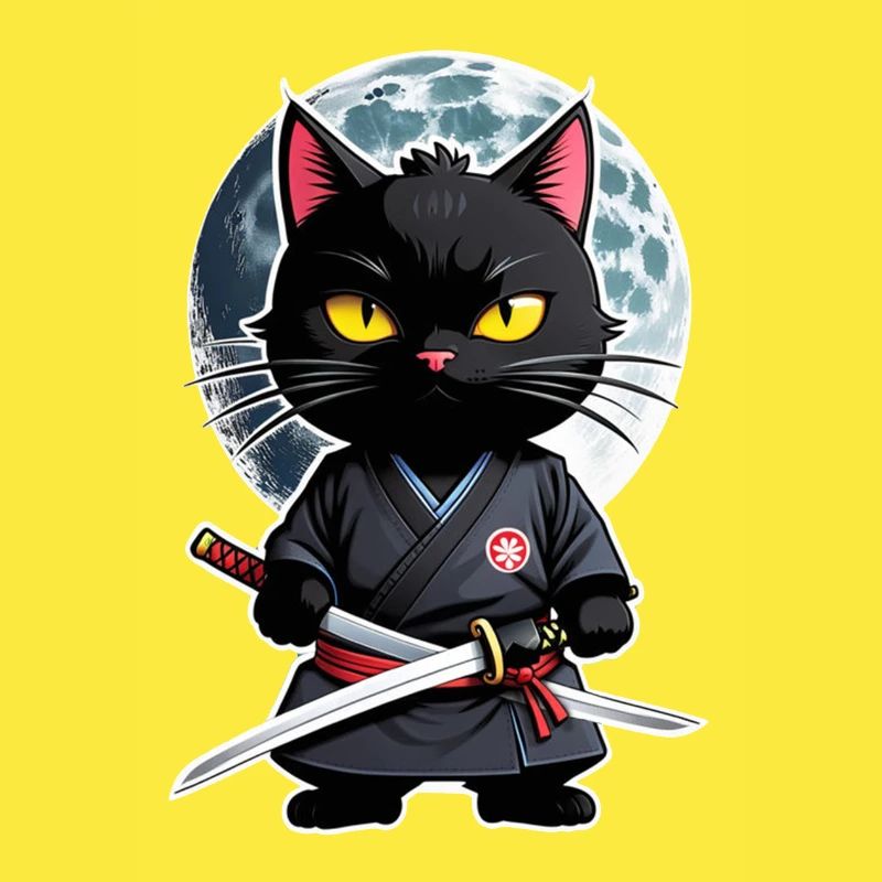 Ninja Cat - Samurai Kitten
