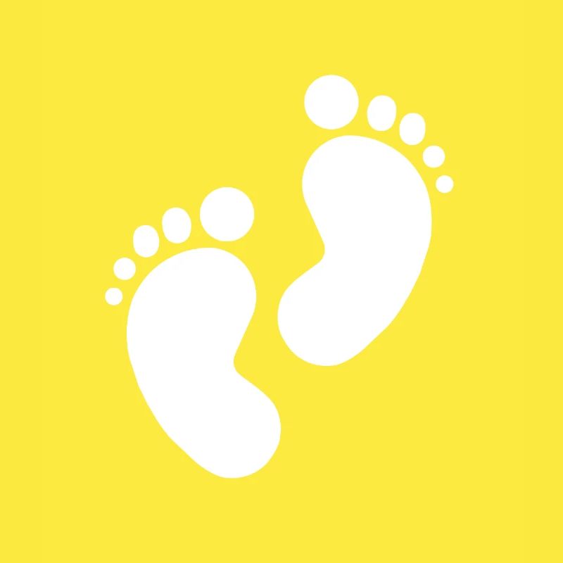 Empreinte de bébé, pieds de bébé