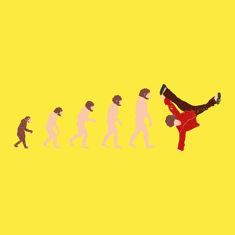Evolution Breakdance Idée cadeau drôle