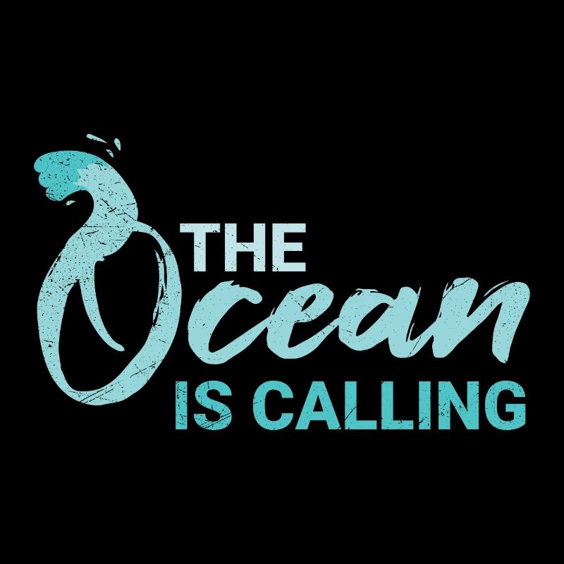 The Ocean Is Calling Surffer Plongeur Idée cadeau