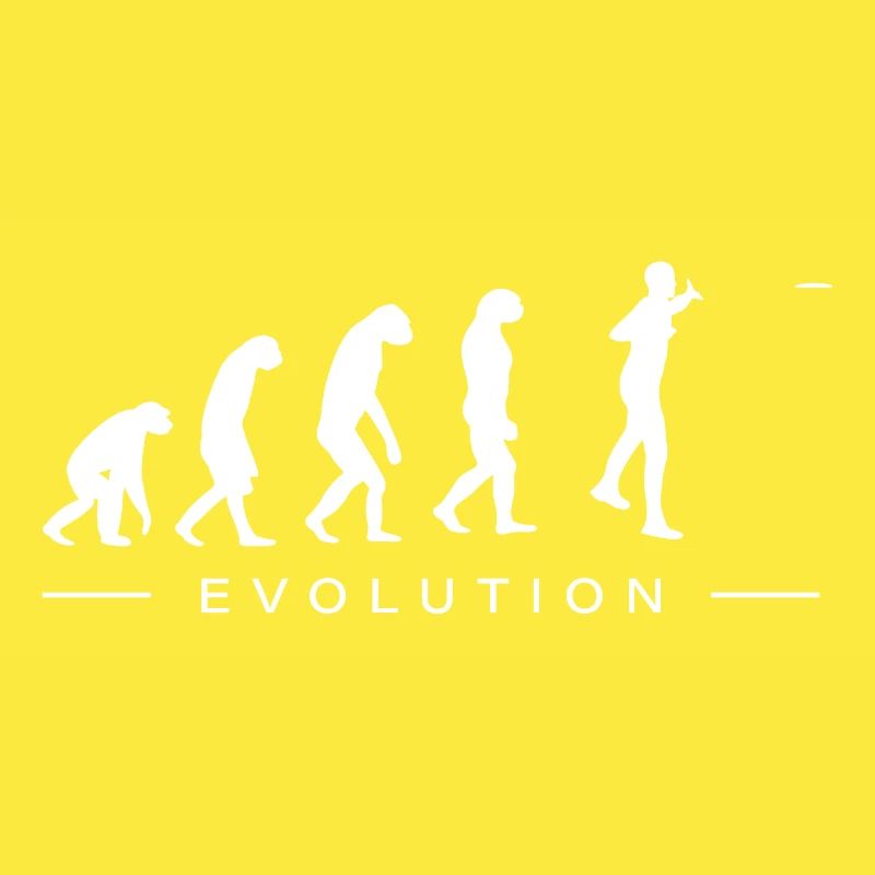 Discgolf Discgolfer Evolution Entwicklung
