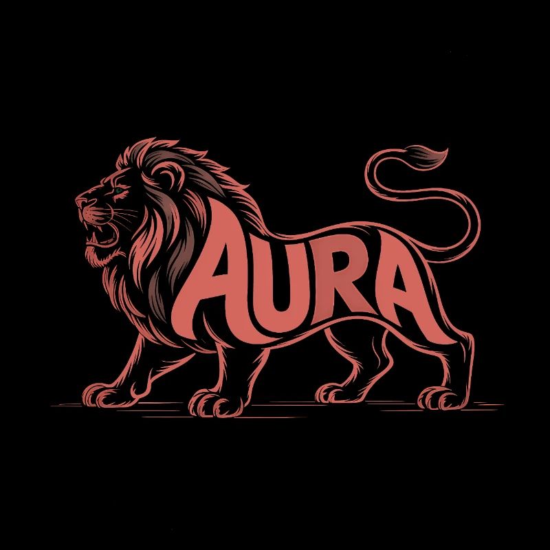 Aura - Cooles Löwen-Logo