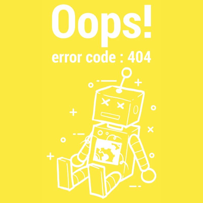Graphique Oups Error 404