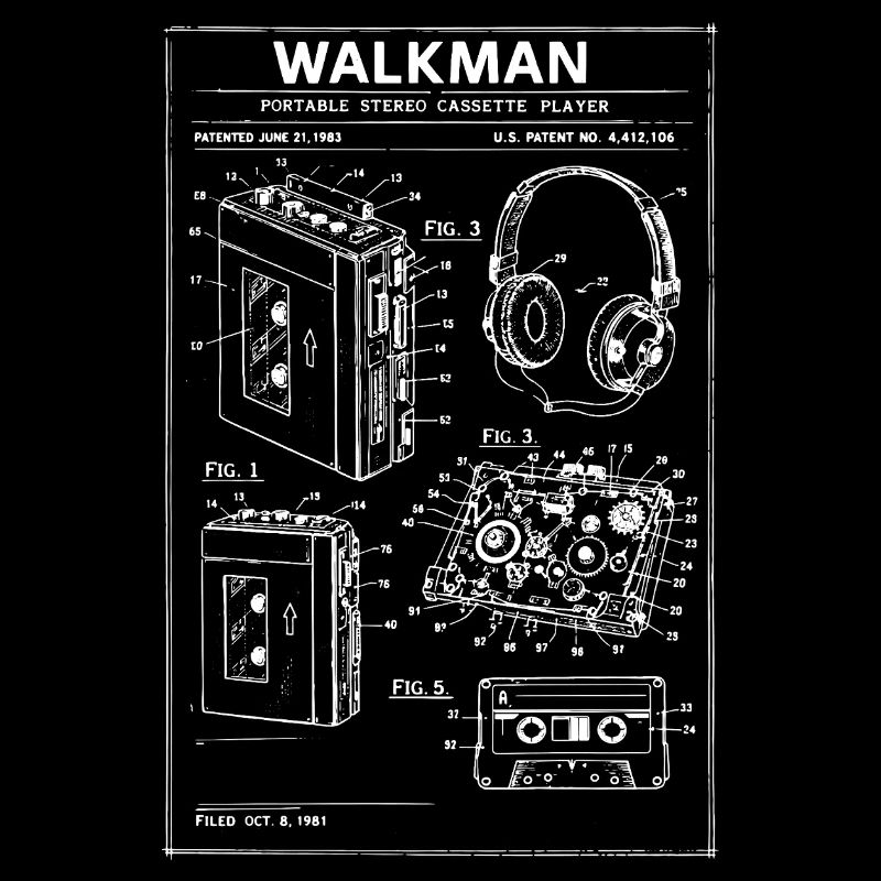 Walkman-Bauplan-Schaltplan