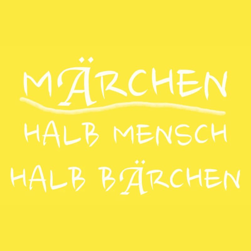 Märchen halb Mensch halb Bärchen Geschenk Spaß fun