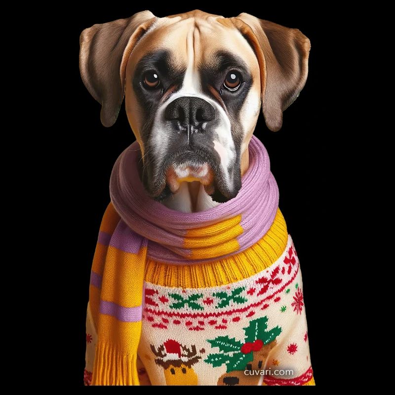 Deutscher Boxer Weihnachten