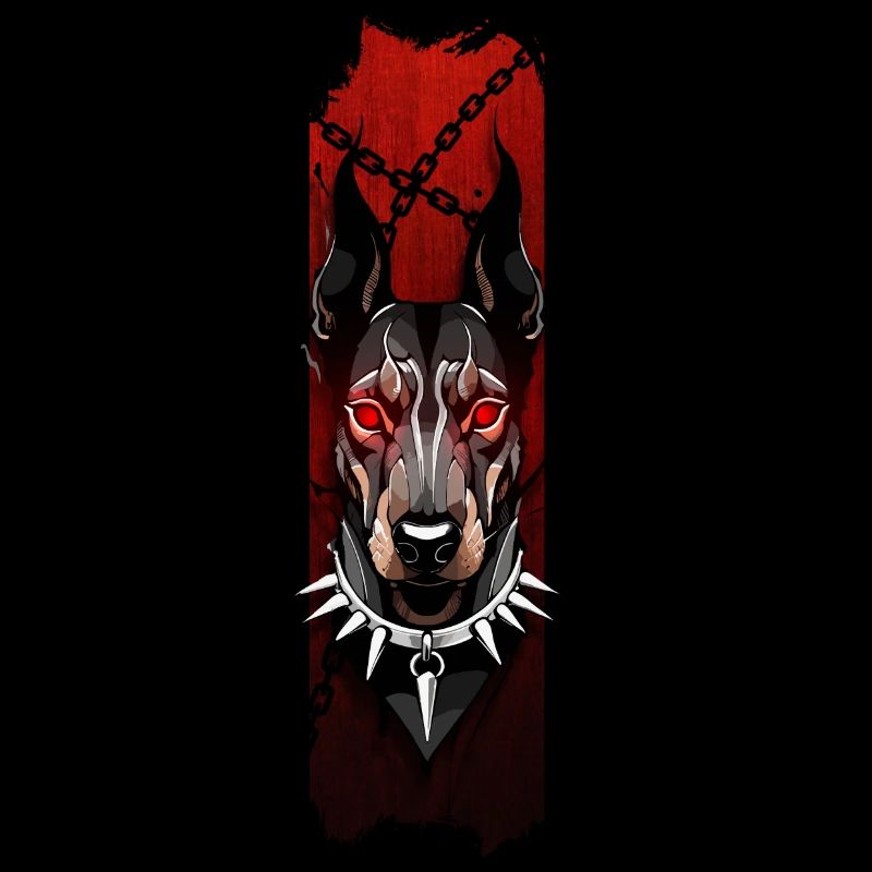 Grimmiger Dobermann: Purpurroter Glanz