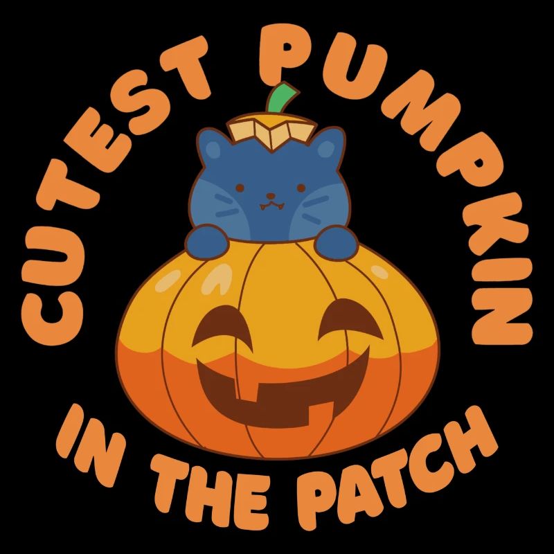 Citrouille la plus mignonne d’Halloween dans le patch