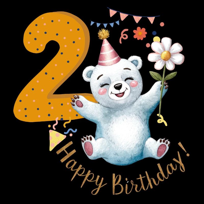 Kind Eisbär 2 Jahre 2. Geburtstag