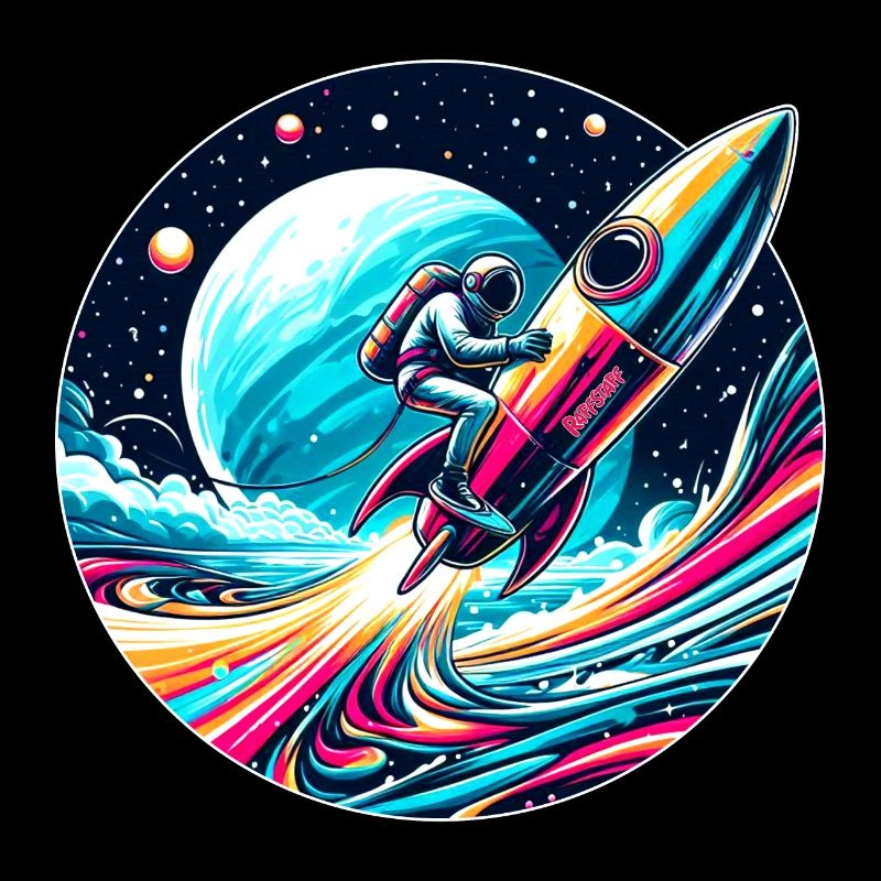 Astronaute astronaute fusée spatiale - raffstaff ®