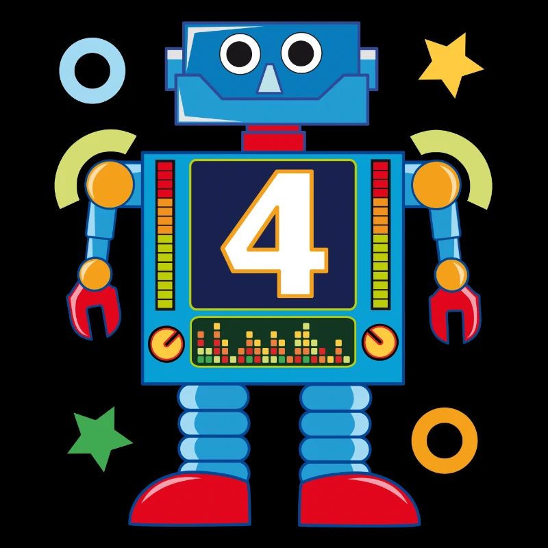 Kleiner Roboter 4. Geburtstag
