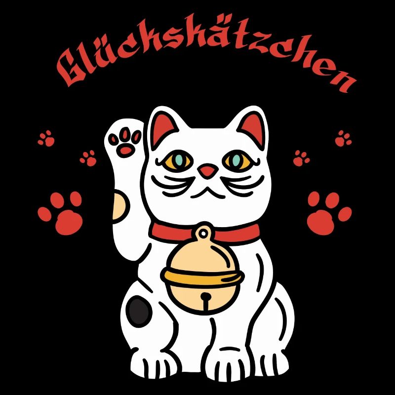 Glückskätzchen-süßes Winkekatzedesign