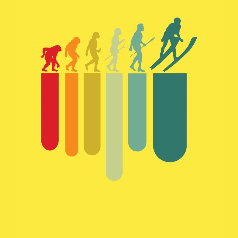 Vintage Ski Evolution