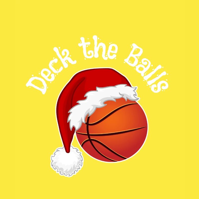 Fans de basket-ball de Noël - Jeu de mots de chanson de Noël