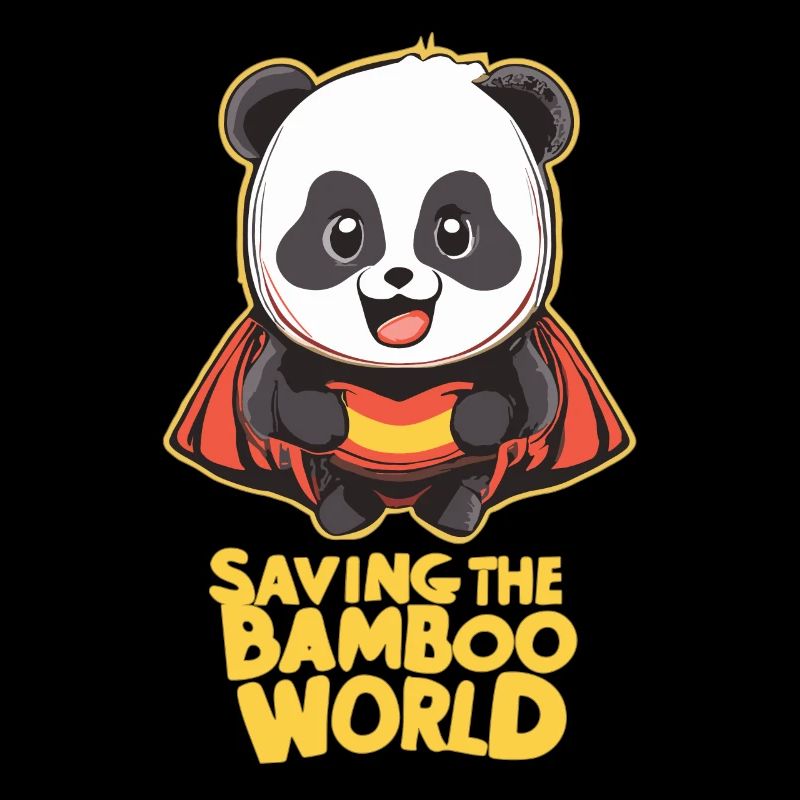 Panda als Superheld