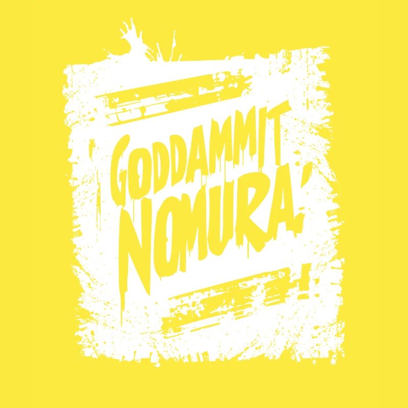 Goddammit Nomura – Conception de graffitis