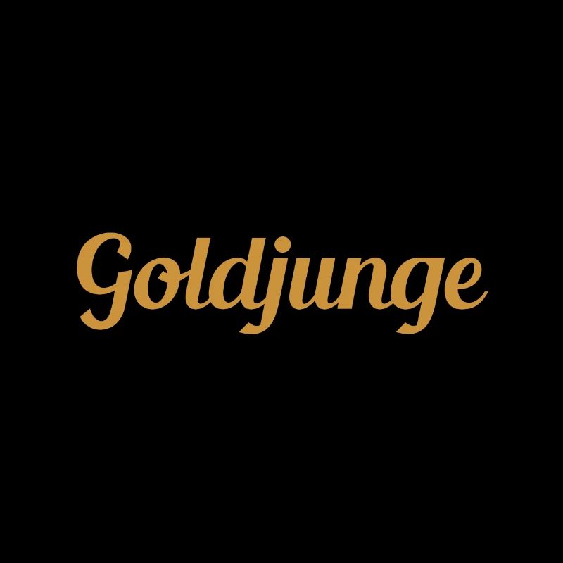 Goldjunge Schriftzug
