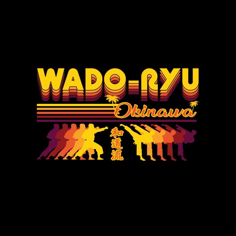 Wado-Ryu Karaté Design Rétro