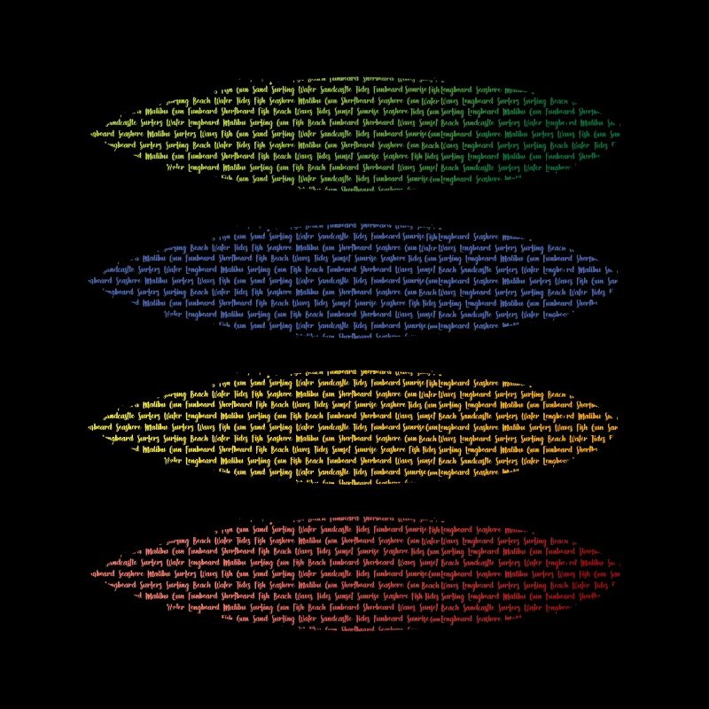 Surfboards et mots combinés avec surf
