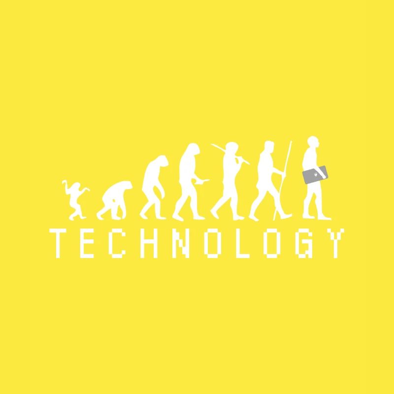 Evolution Technologie Laptop PC Console Geschenk