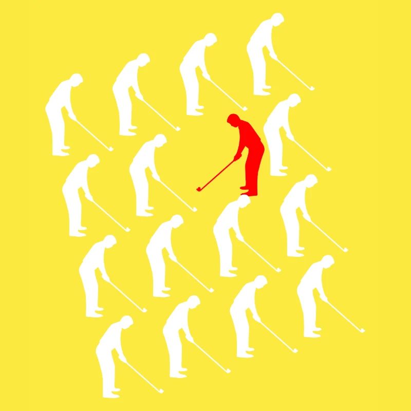 Golf Geschenk Golfschwung Golfplatz sei anders