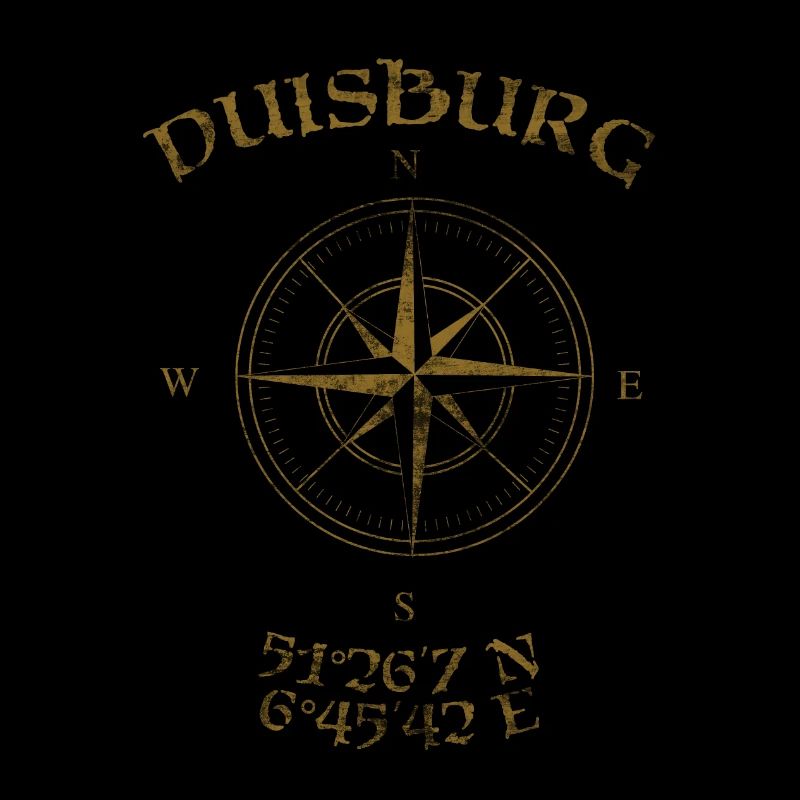 Compass GPS coordinates Duisburg
