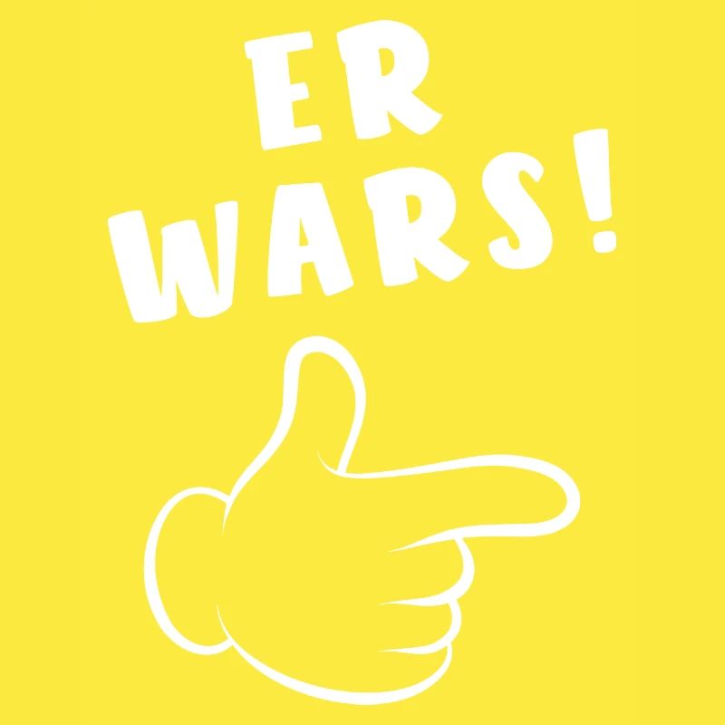 Er wars - Comic Finger - Spruch