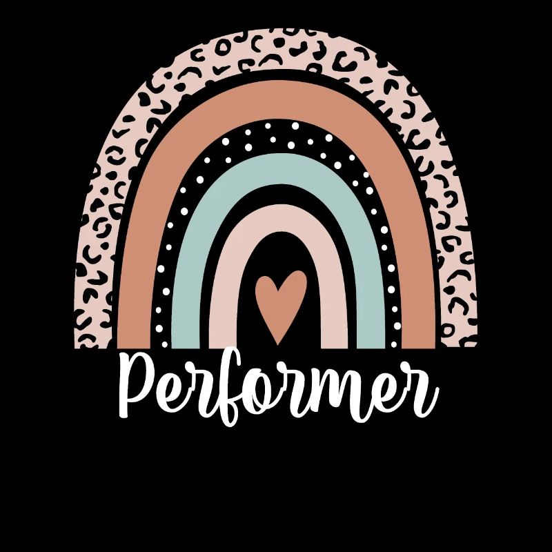 Performer Rainbow Leopard Funny Performer