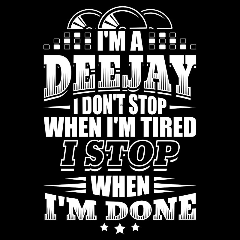 Grappig DJ Deejay Shirt Wanneer ik klaar ben