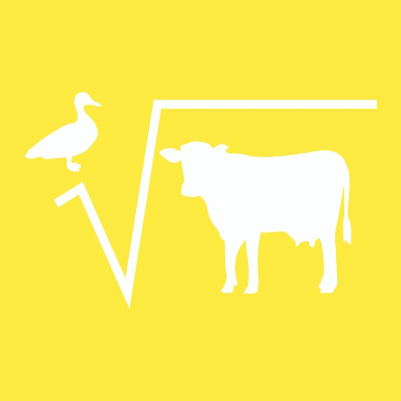 Math duck root from cow math teacher gift idea