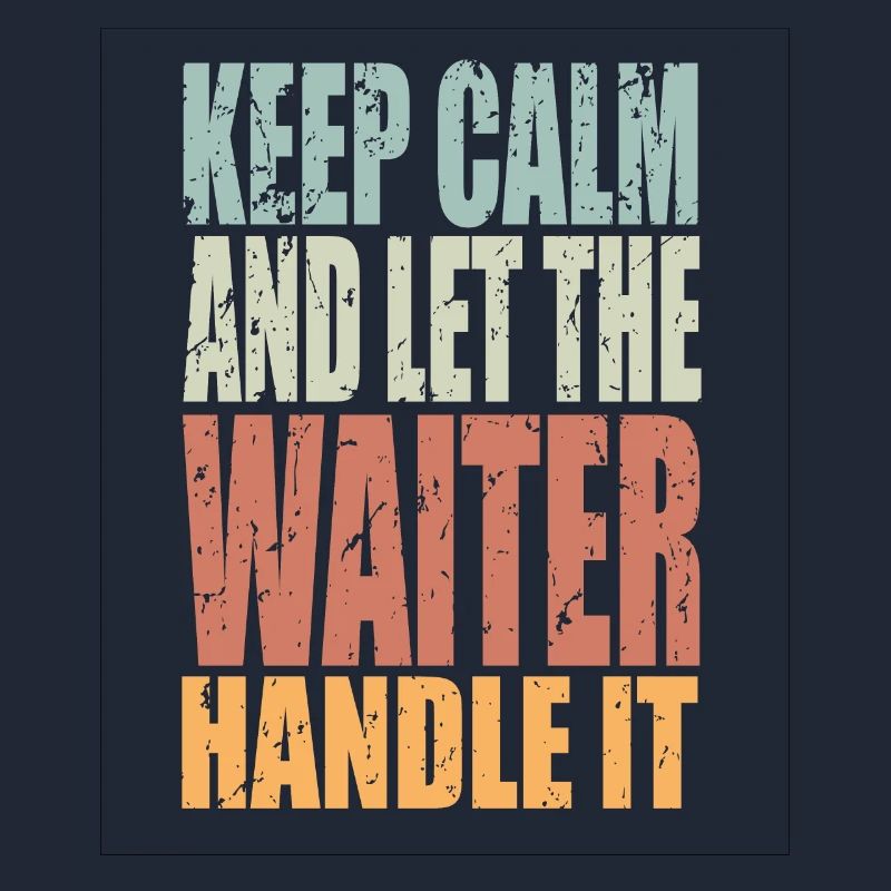 Keep Calm Kellner Spruch Kellner Geschenk