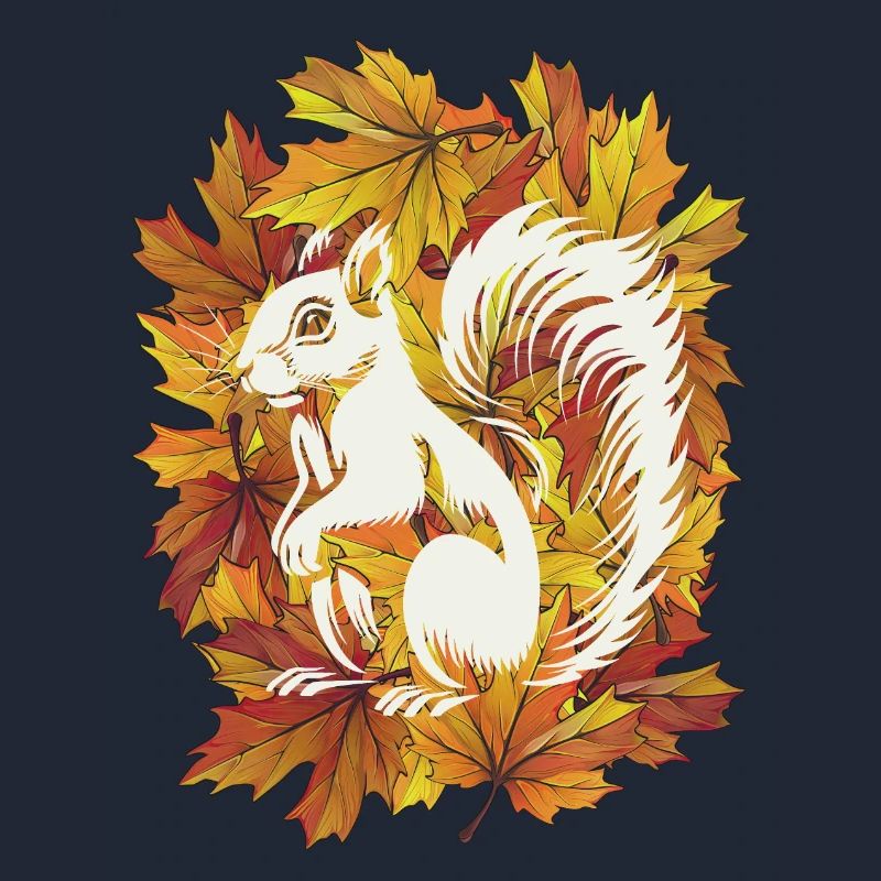 Herbstliches Eichhörnchen