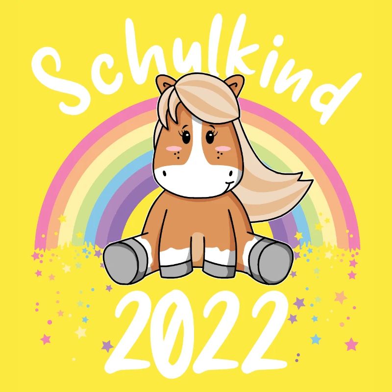 Schulkind Pferd - Erste Klasse Einschulung Schule